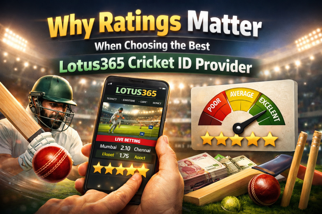 Why Ratings Matter When Choosing the Best Lotus365 Cricket ID Provider